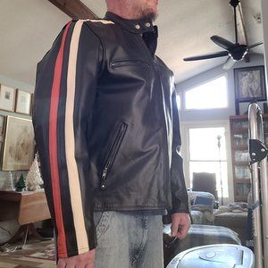 Leather motorcycle jacket - like new